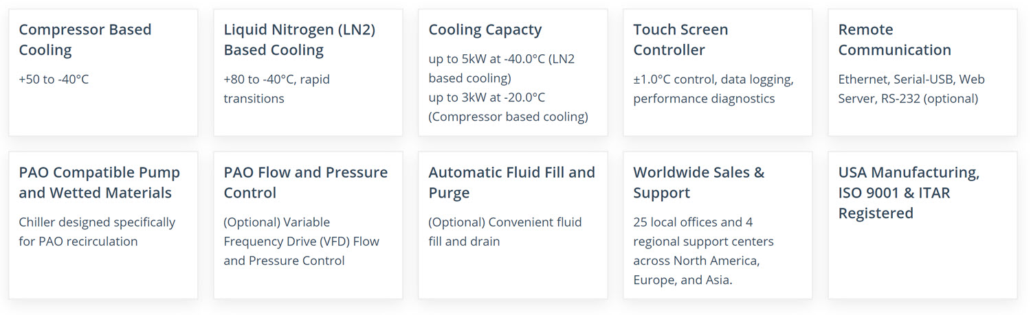 PAO Chiller Features PAO Chiller Features