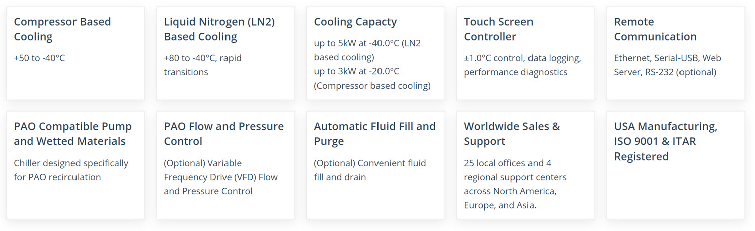 PAO Chiller Features